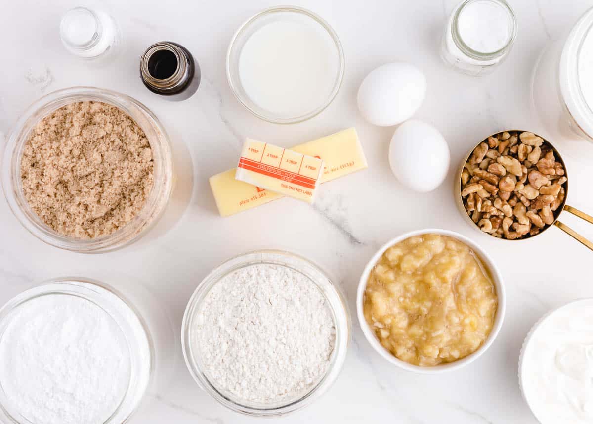 banana bread brownie ingredients