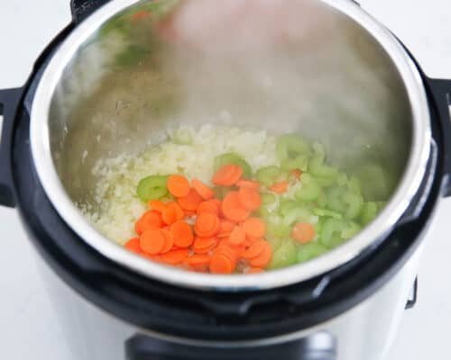cooking carrots and celery in instant pot