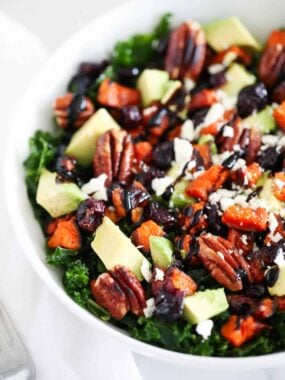 sweet potato salad in bowl