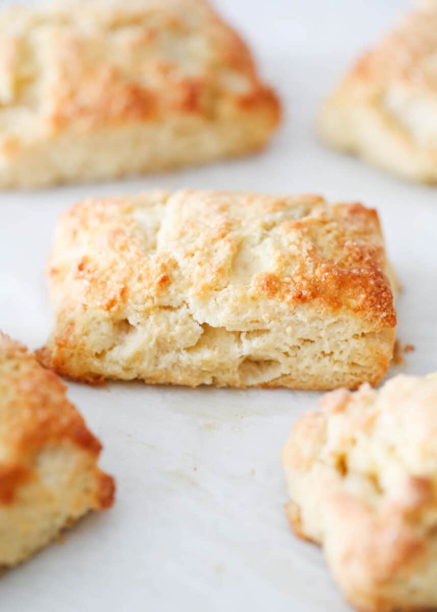 Irish Scones on parchment paper