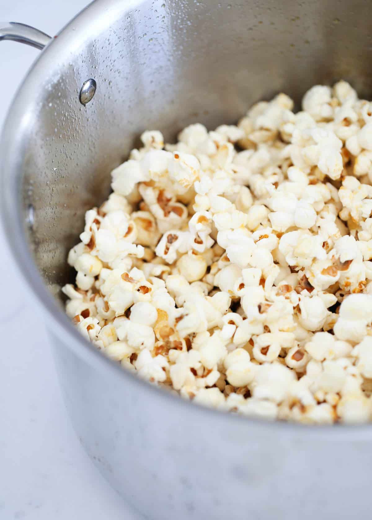 kettle corn in big pot