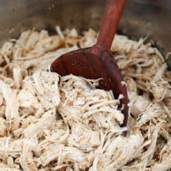 Shredded chicken in instant pot.