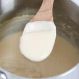 spoonful of bechamel sauce