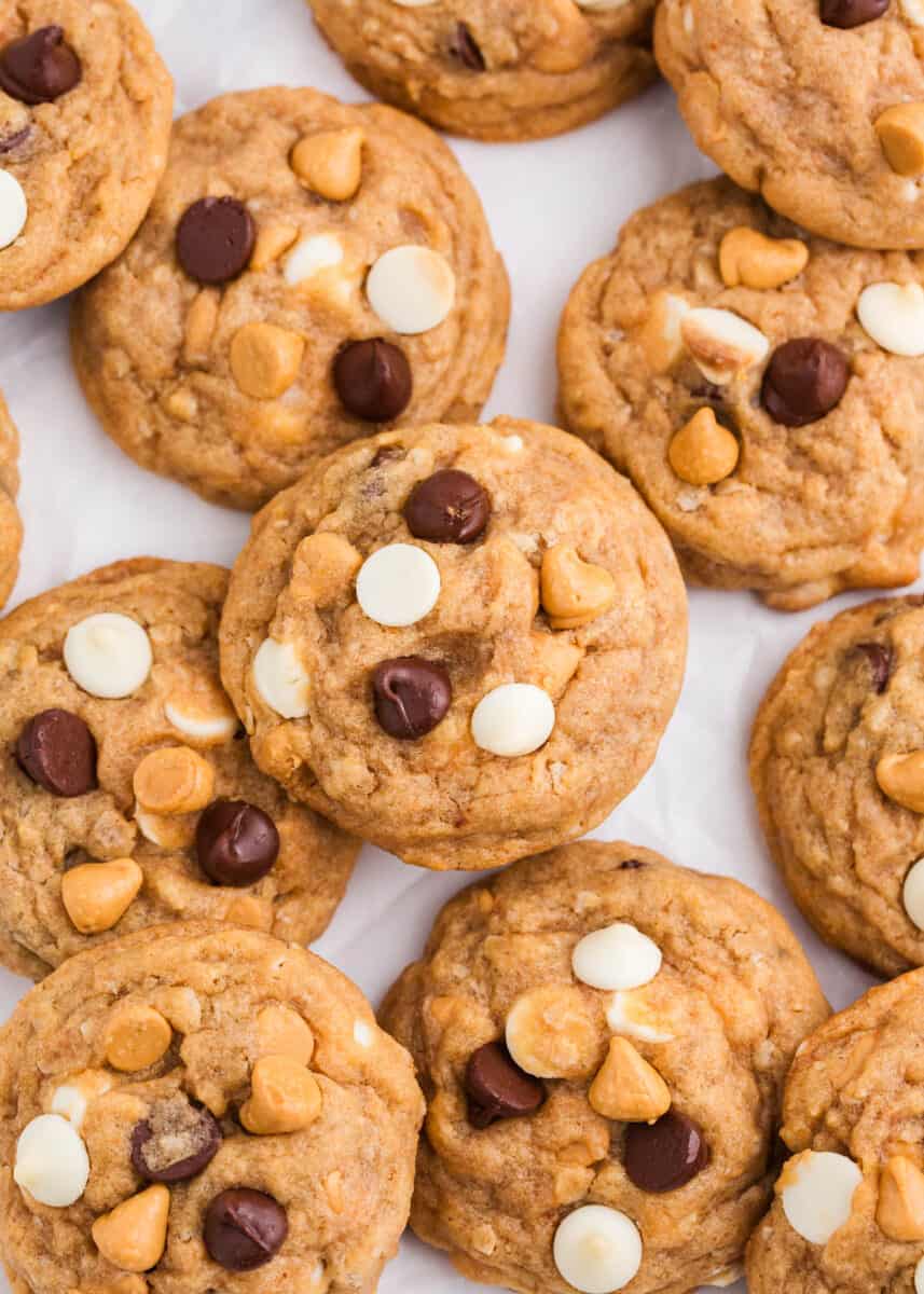 butterscotch pudding cookies on counter