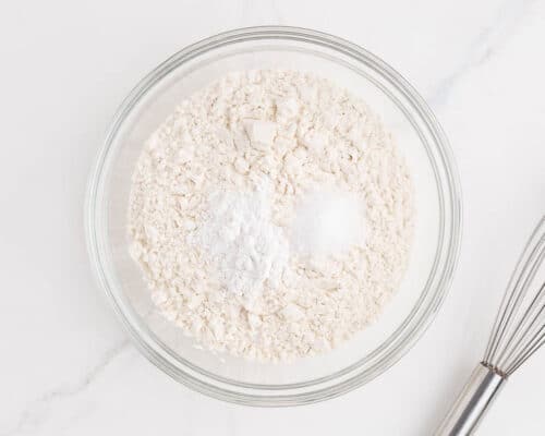 bowl of flour on counter