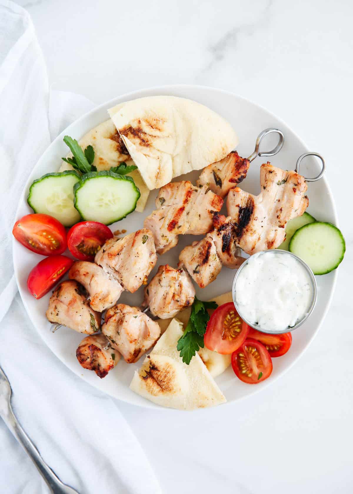 Greek chicken kabob online marinade