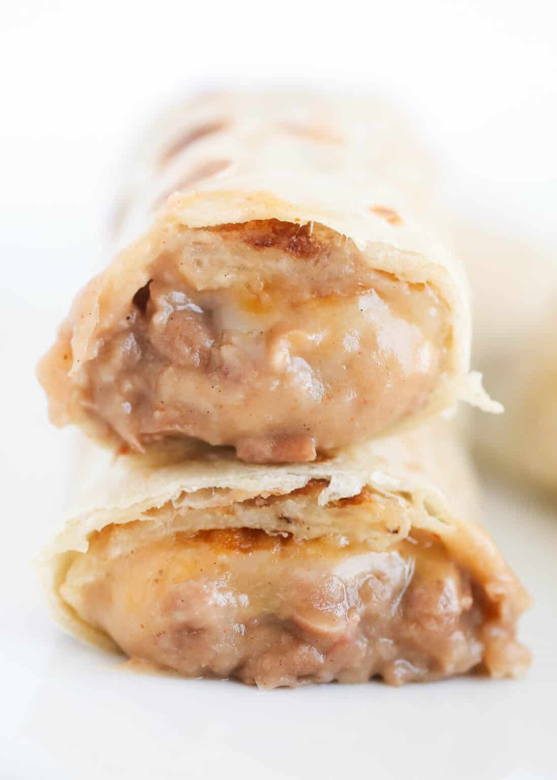 Bean and Cheese Burritos I Heart Naptime