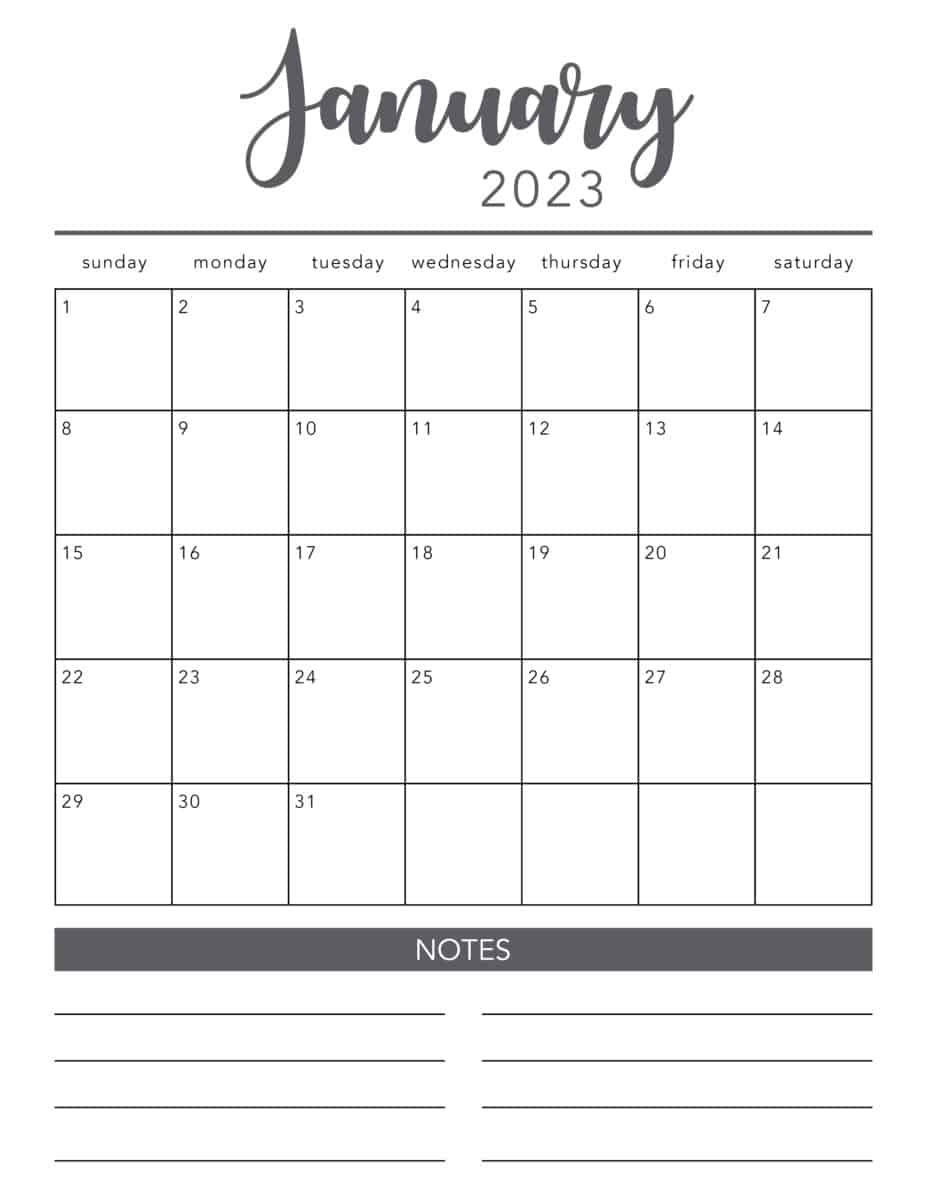 free 2023 printable calendar template i heart naptime