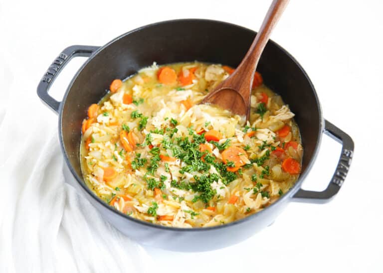 I Heart Naptime chicken orzo soup 5
