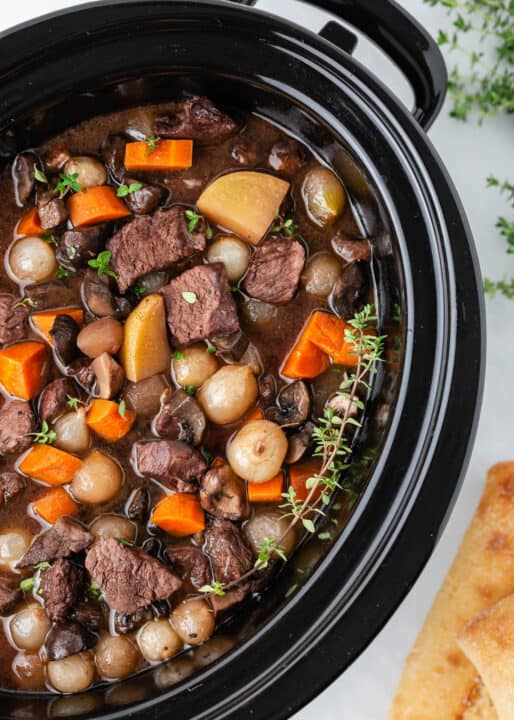 Easy Slow Cooker Beef Bourguignon I Heart Naptime