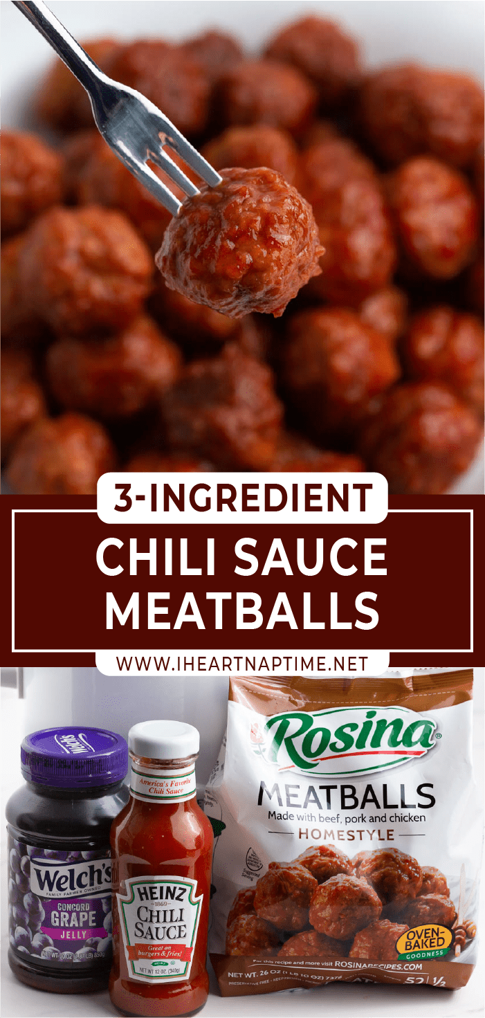 Grape Jelly Chili Sauce Meatballs I Heart Naptime