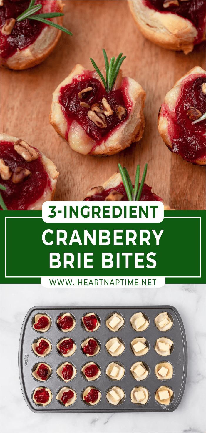 Cranberry Brie Bites (3 ingredients) I Heart Naptime