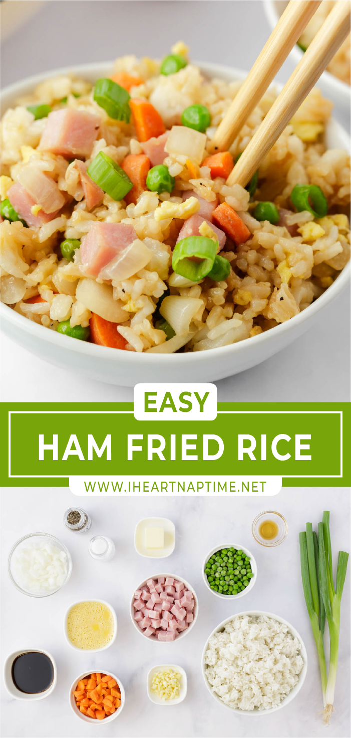 Easy Ham Fried Rice - I Heart Naptime