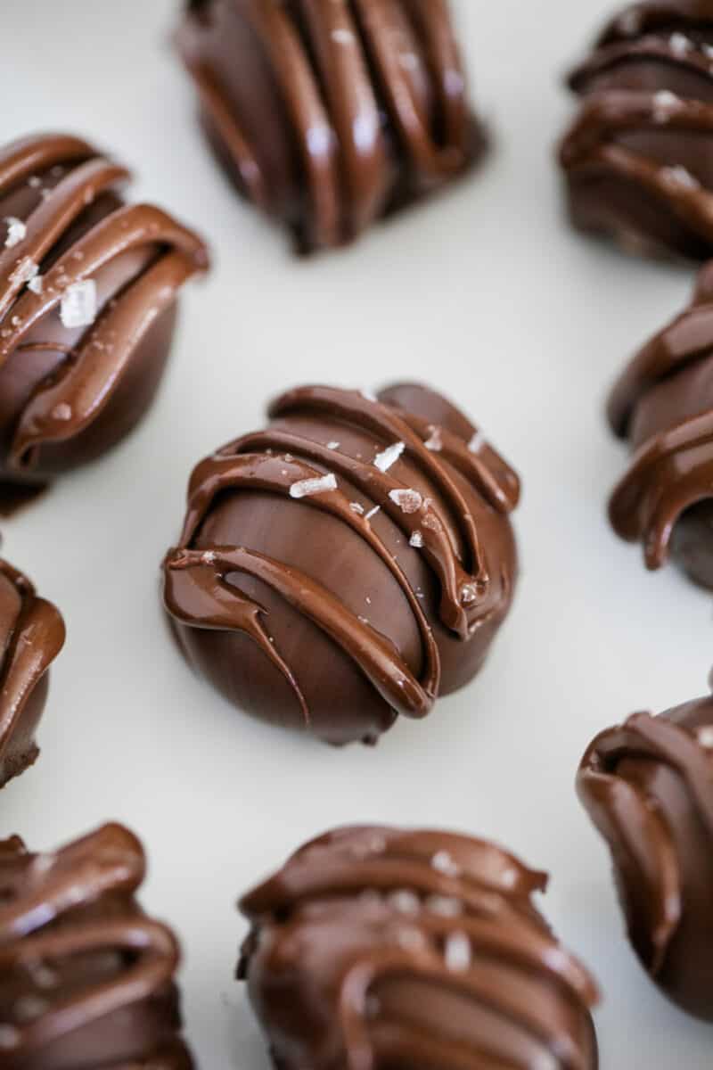 Chocolate peanut butter balls.