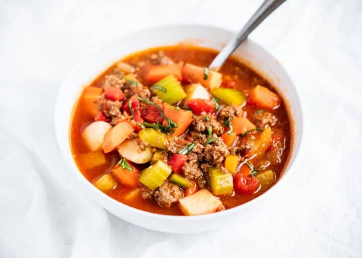 Vegetable Beef Soup Recipe I Heart Naptime