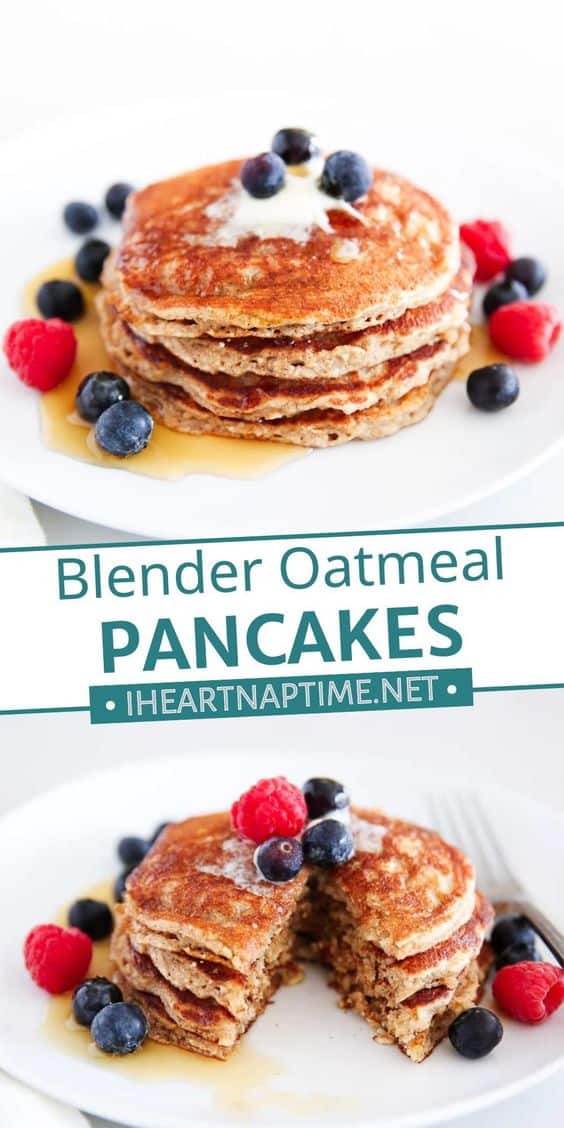 Blender Oatmeal Pancakes Recipe I Heart Naptime