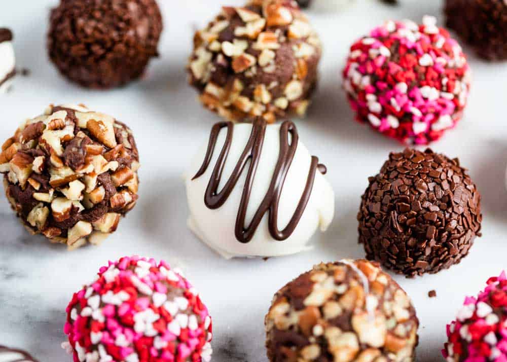 An assortment of truffles. 