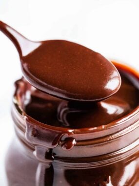 A spoonful of hot fudge.