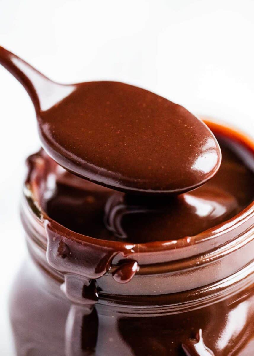 A spoonful of hot fudge.