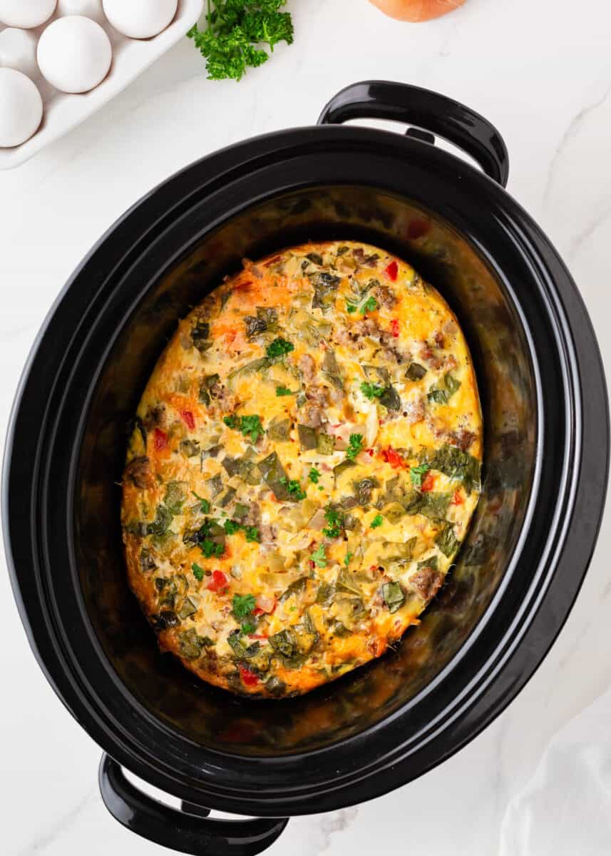 Crockpot Breakfast Casserole - Great for Meal Prep!