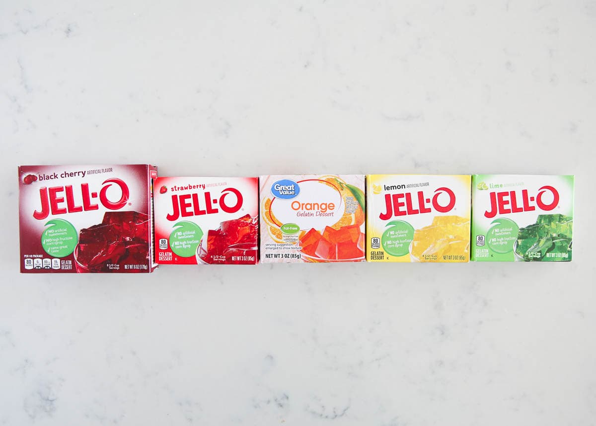 Boxes of jello.