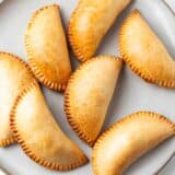 Empanadas on a plate.