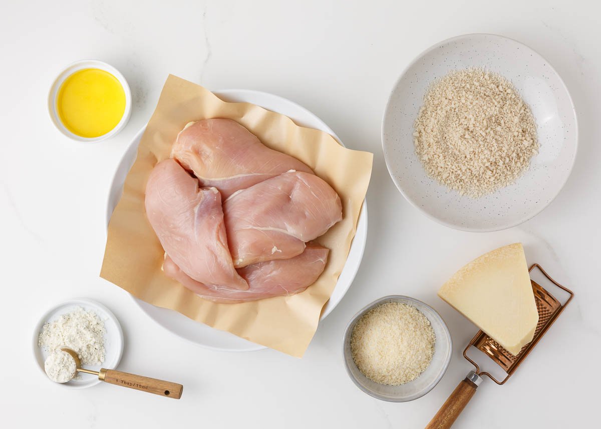 Ranch chicken ingredients on the counter.