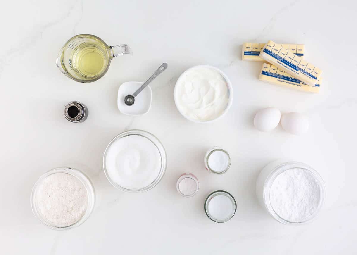 Swig cookie ingredients on the counter.