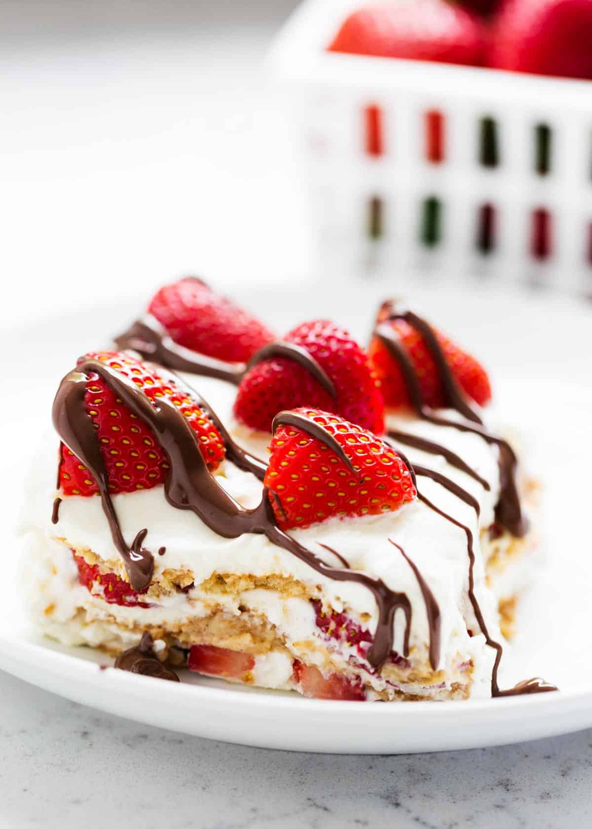 No-Bake Strawberry Icebox Cake - I Heart Naptime