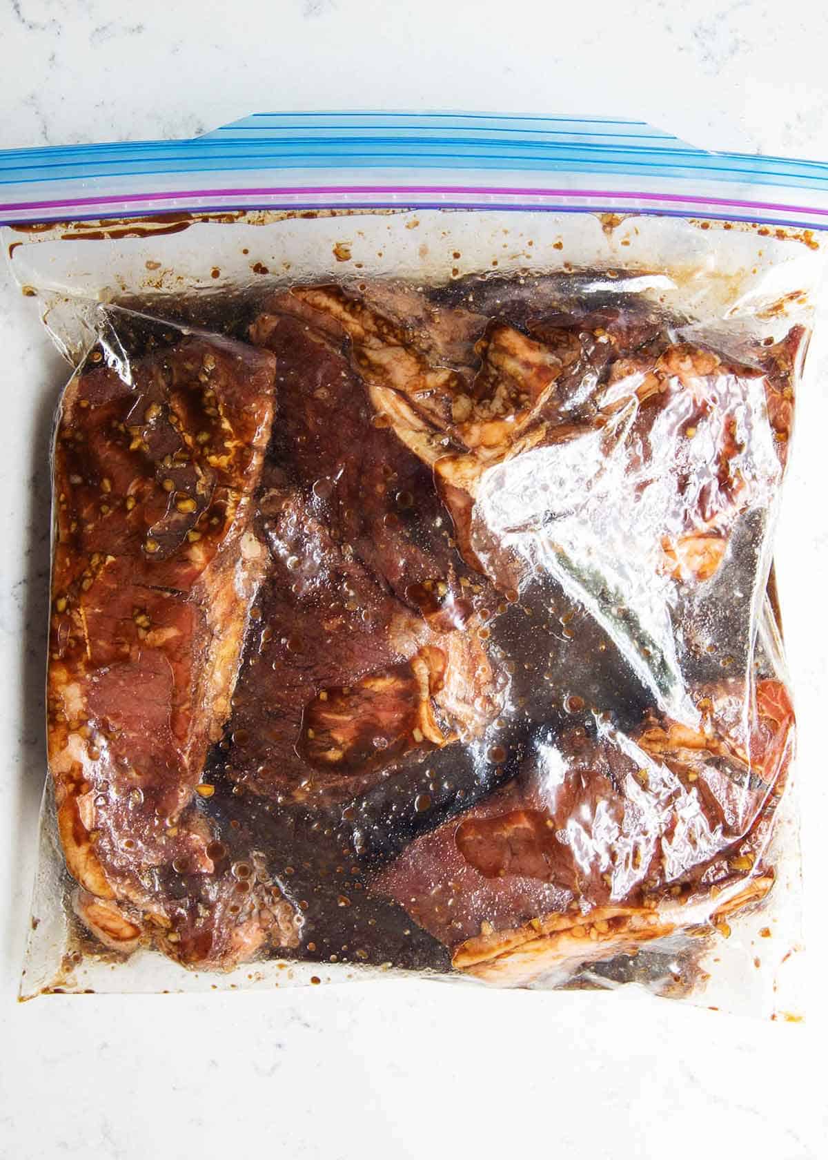 5 Ingredient Flank Steak (easy to make + perfect for grilling!)