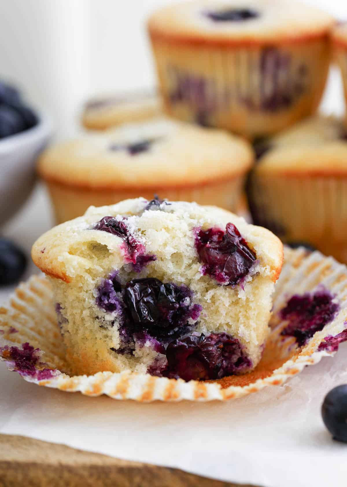 Blueberry Crumble Muffins & DIY Muffin Liners - Flavor From Scratch