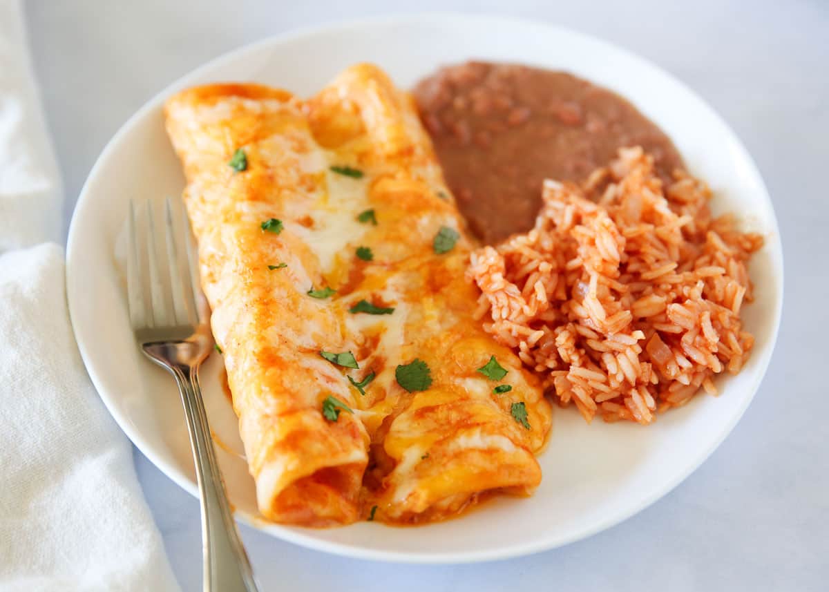 Easy Cheese Enchiladas — Let's Dish Recipes