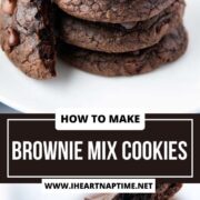 A stack of brownie mix cookies.