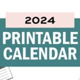 Printable calendar collage.