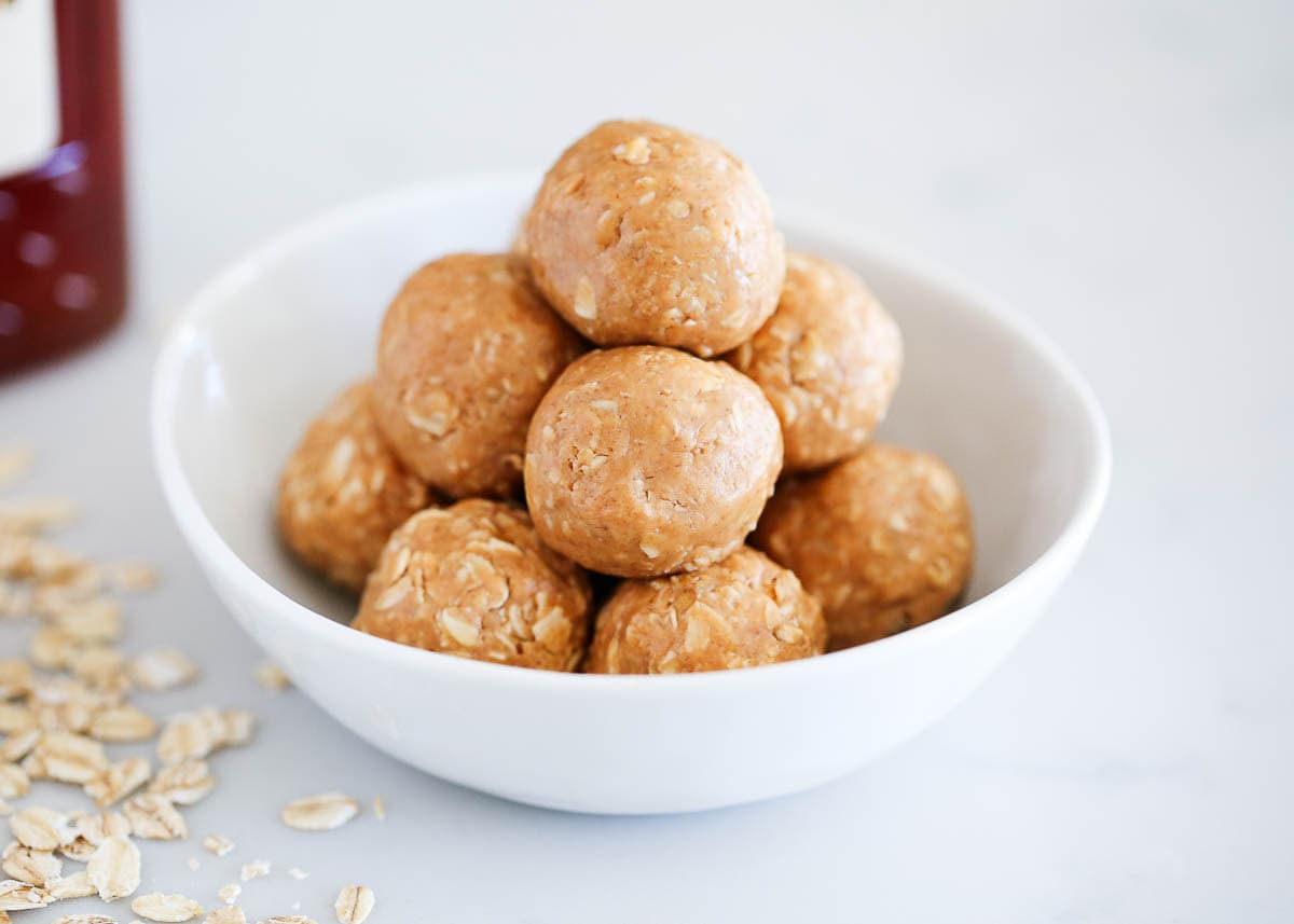 No-Bake Peanut Butter Protein Balls - Just a Taste