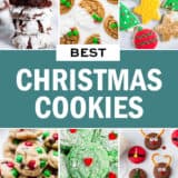 Best Christmas cookies photo collage.
