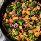 Chicken and broccoli stir fry.