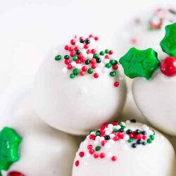 Christmas oreo balls.