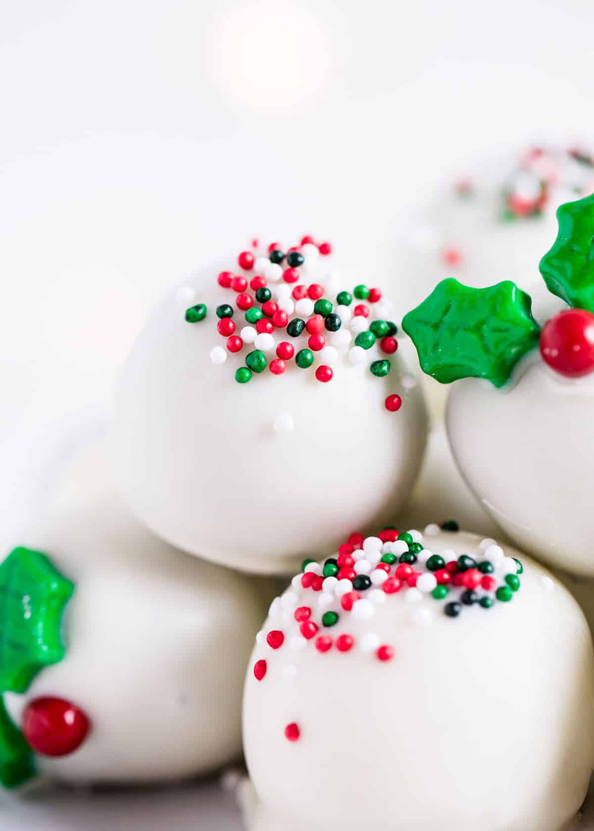 Christmas oreo balls.