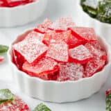 The best hard candy recipe in a white bowl.