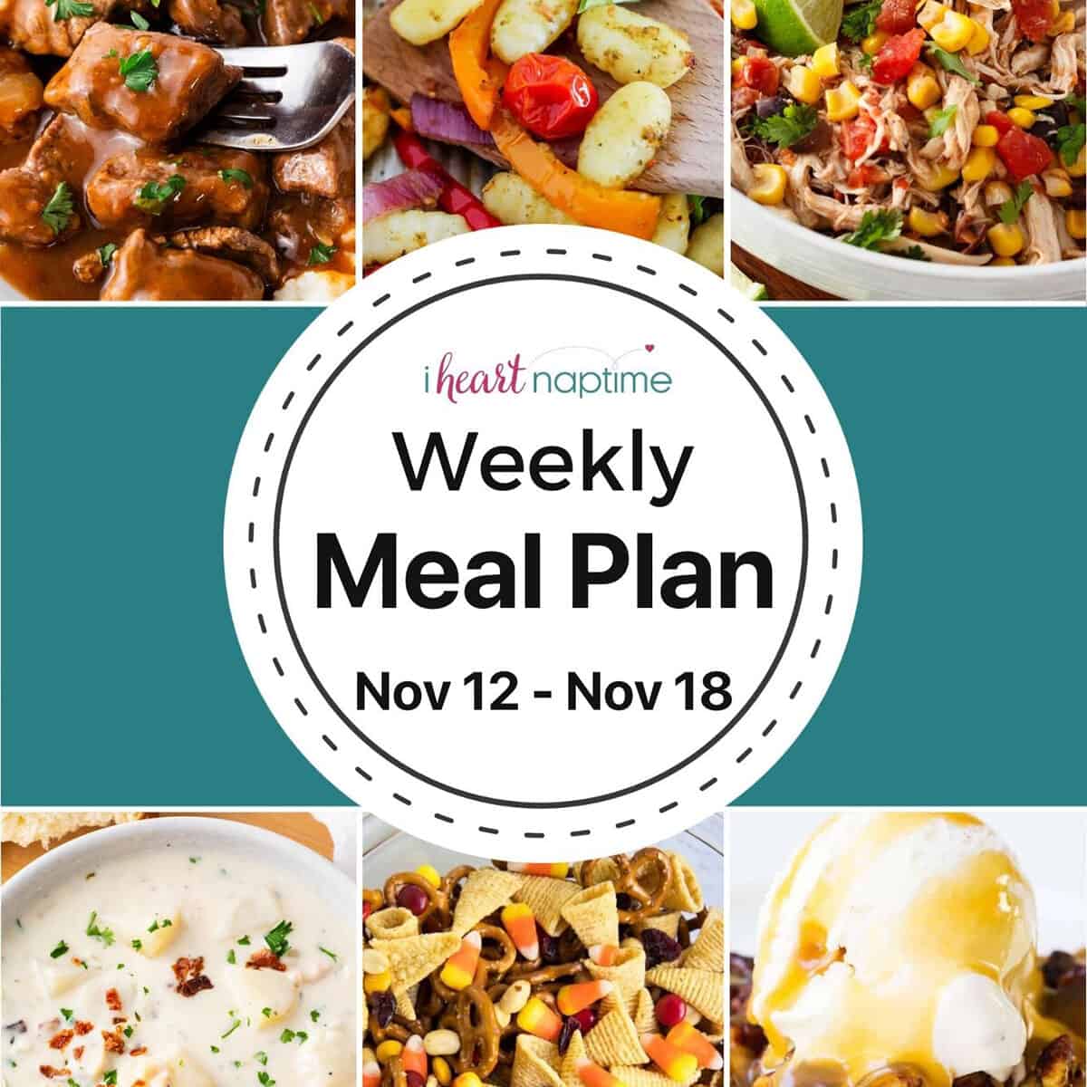 Free Weekly Meal Plans - I Heart Naptime