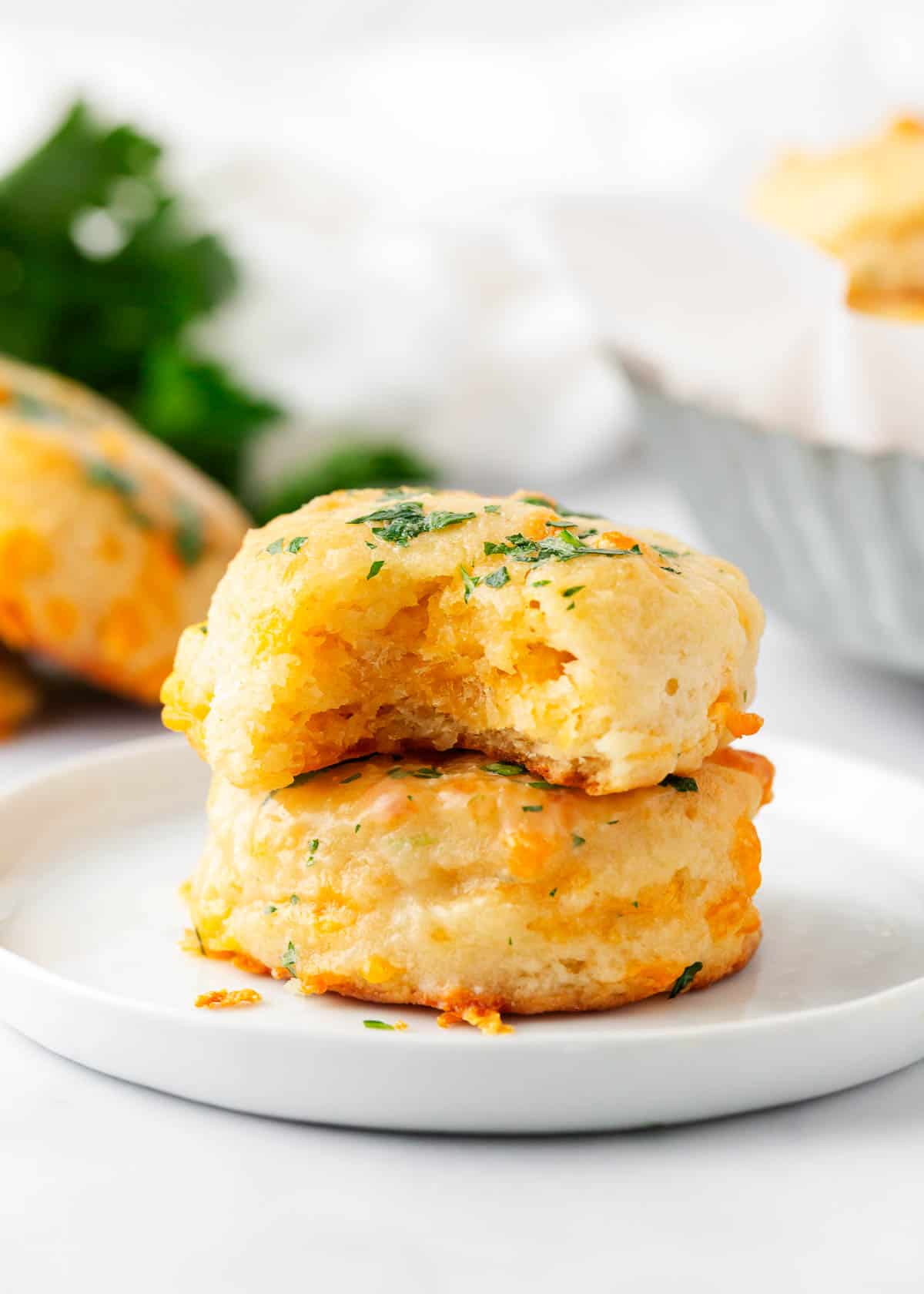 Stack of Red Lobster Cheddar Bay Biscuits.