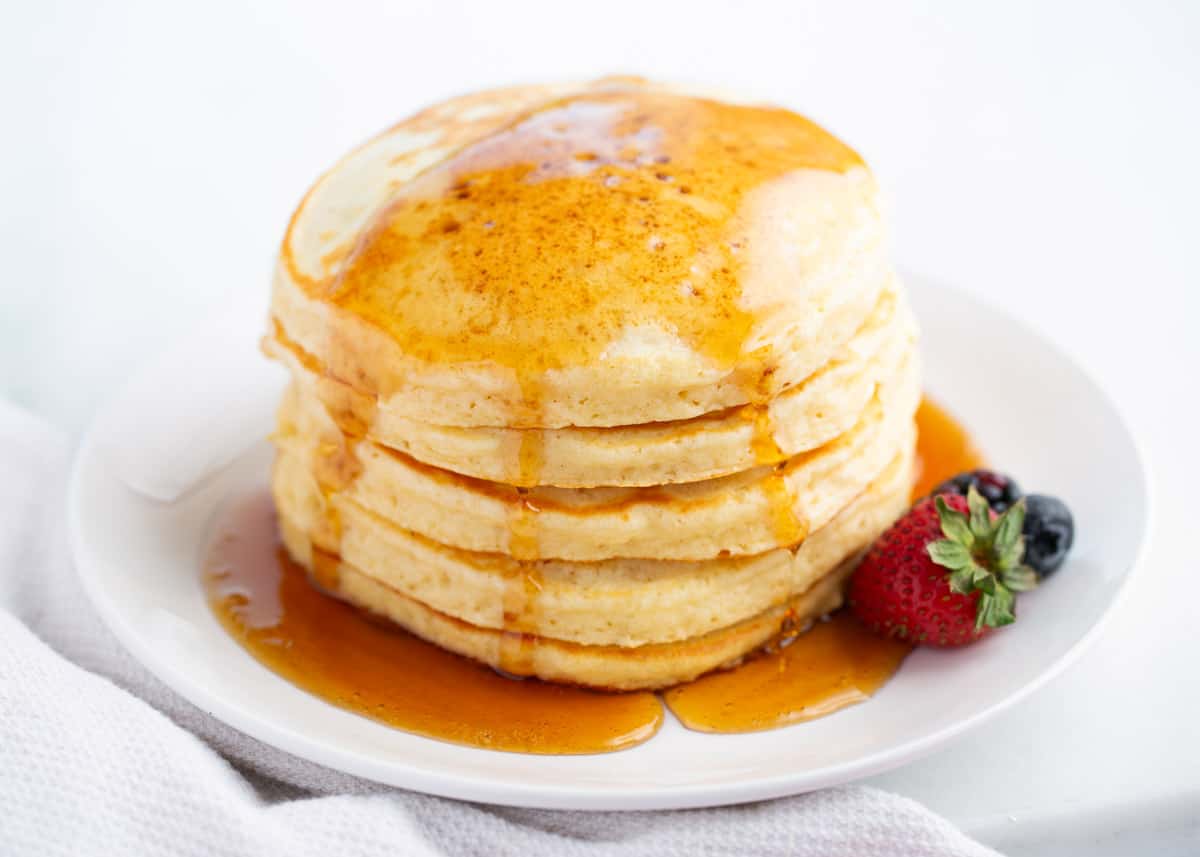 The best pancake recipe on a plate.