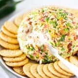 Jalepeno popper cheese ball.