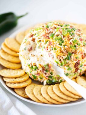 Jalepeno popper cheese ball.