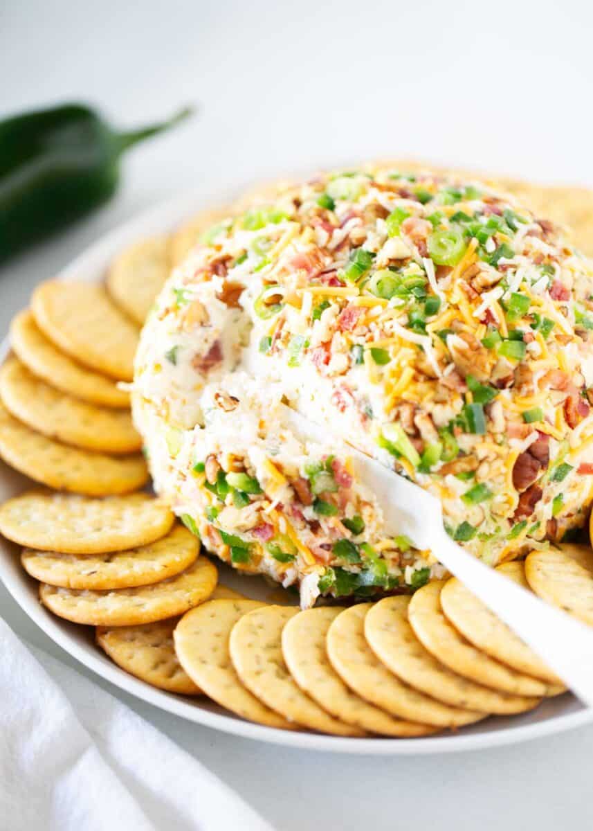 Jalepeno popper cheese ball.