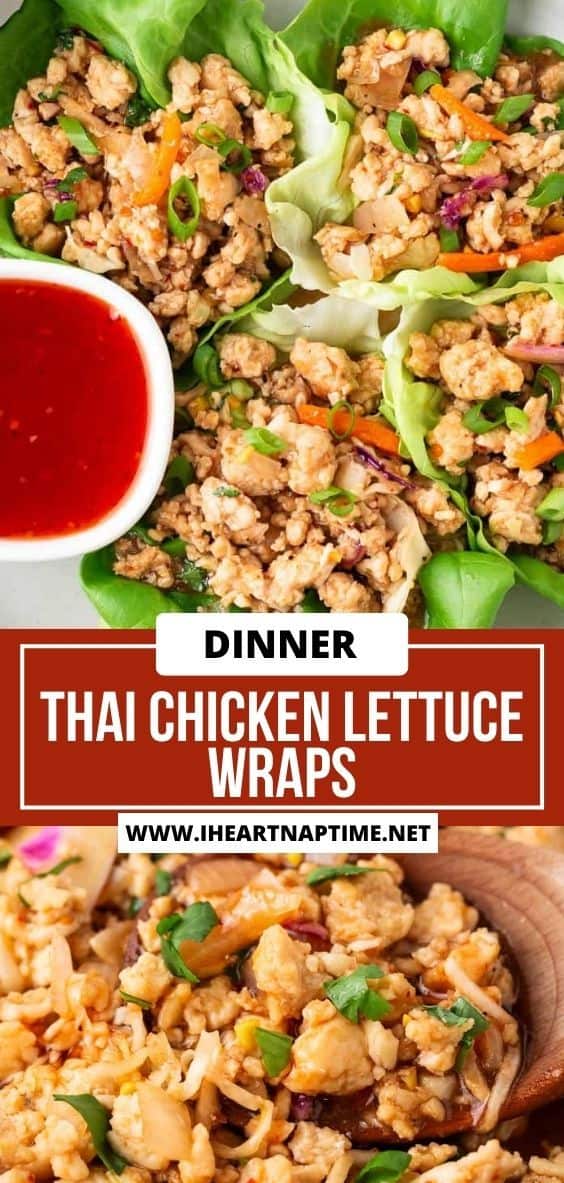Thai Chicken Lettuce Wraps I Heart Naptime