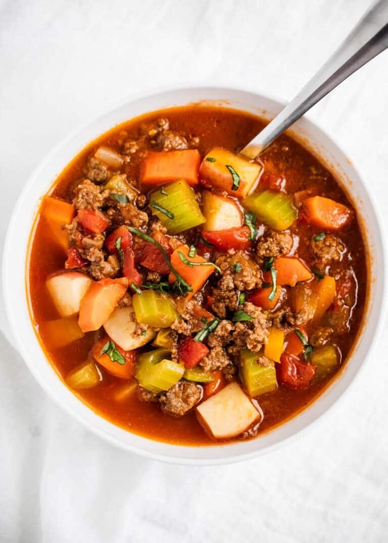 Vegetable Beef Soup Recipe I Heart Naptime
