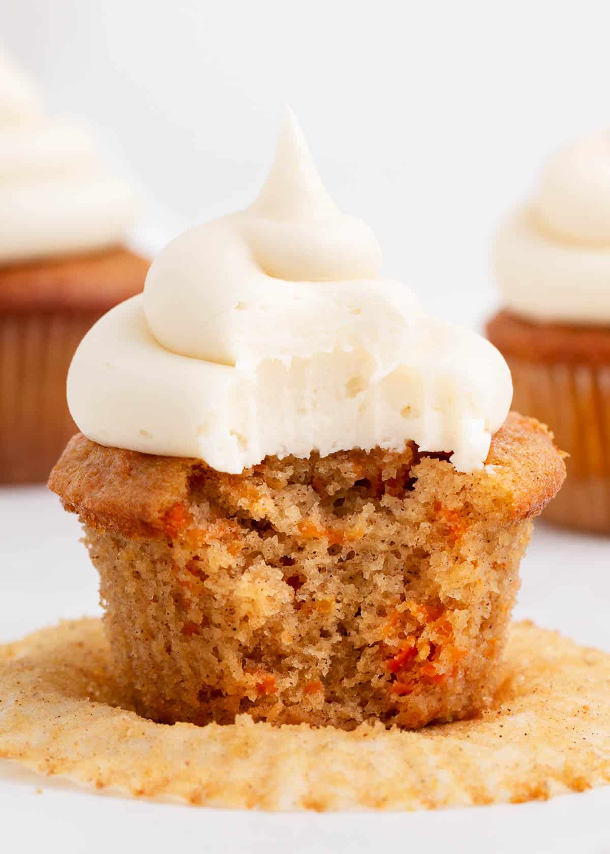 Carrot cake cupcakes.