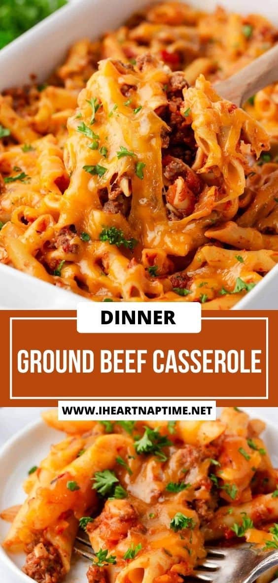 Easy Ground Beef Casserole - I Heart Naptime